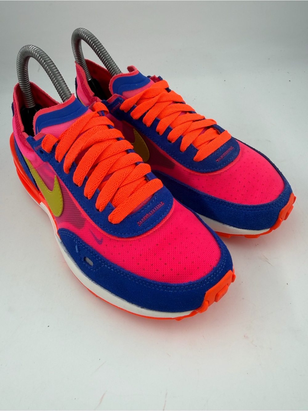 Nike Women’s Waffle One -SZ 6- Bright Citron Hyper Pink Trainers Shoes Sneakers - Picture 13 of 14